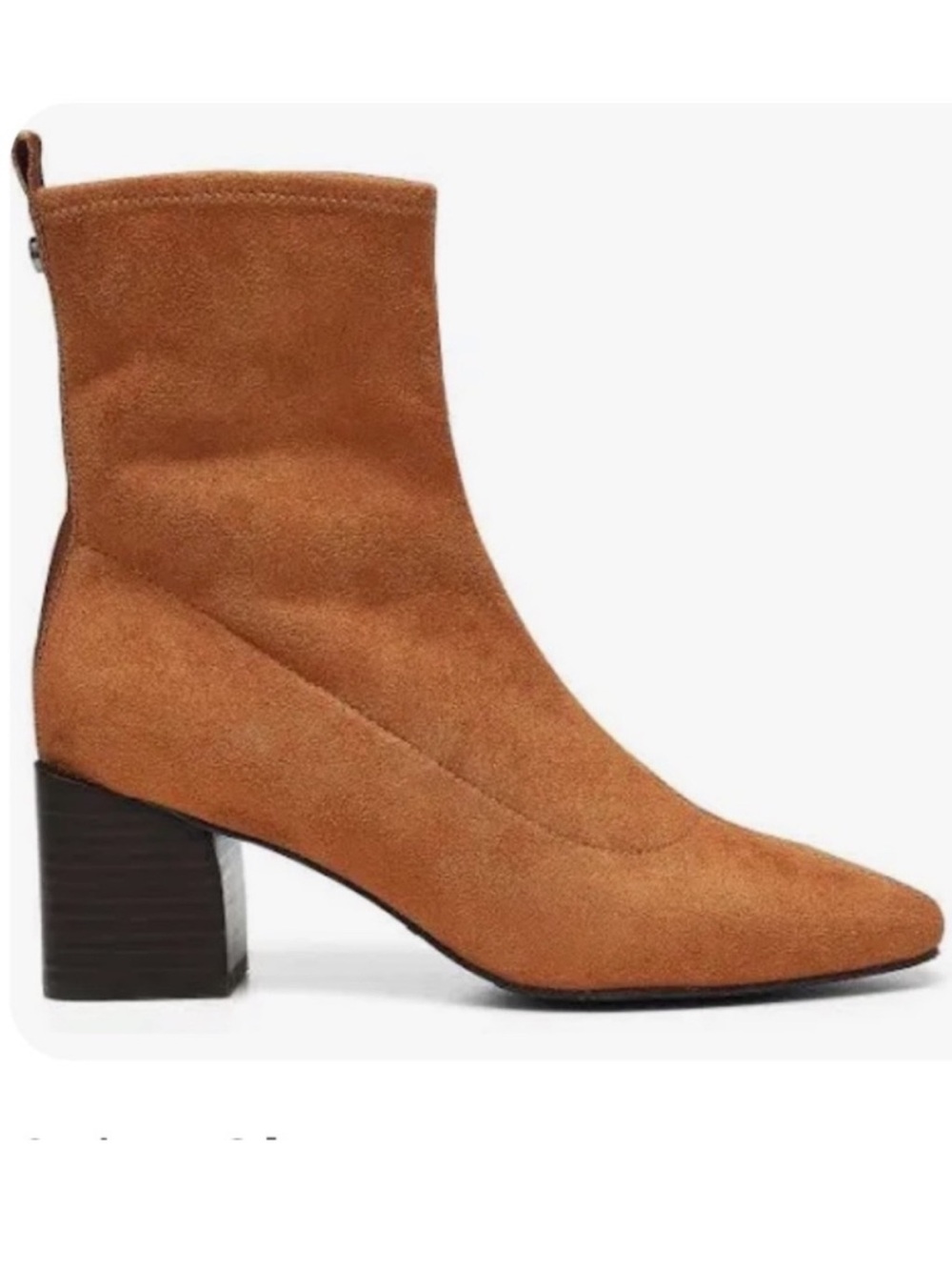 Donald J. Pliner Angel Suede Chestnut Ankle Boots